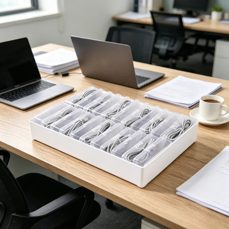 Desktop Cable Organizer Box
